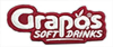 Grapos Stoffaufnäher 119,7x50,13 mm konturengeschnitten Weiß auf Rot